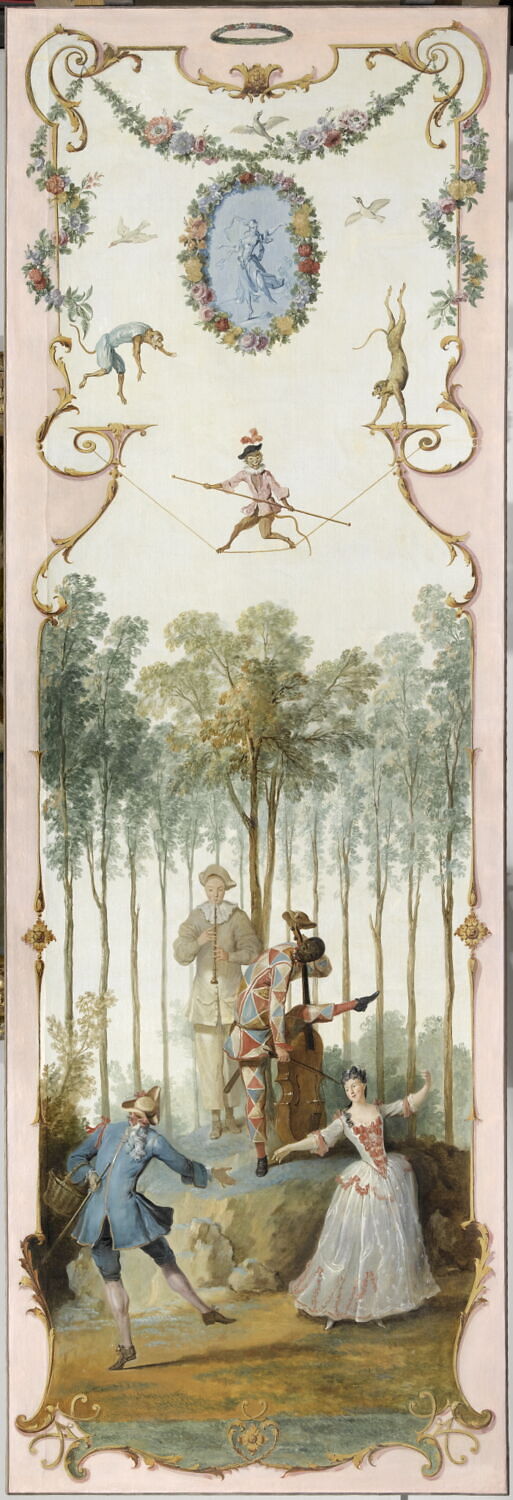 Les Divertissements champêtres : La Danse, Oudry, Jean-Baptiste, XVIIIe siècle (1700 - 1800)