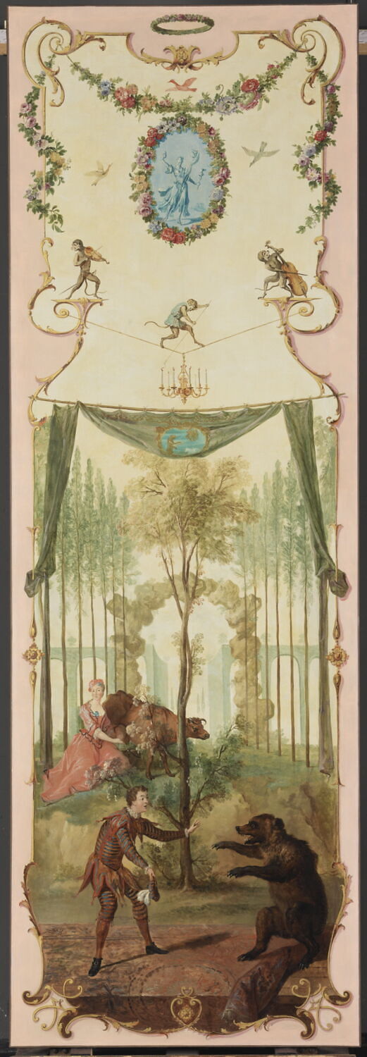 Les Divertissements champêtres : La Comédie burlesque, Oudry, Jean-Baptiste, 1e quart du XVIIIe siècle (vers 1720 - 1723)