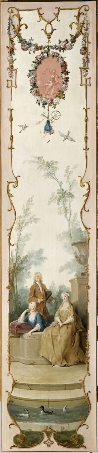 Les Divertissements champêtres : Le Repos, Oudry, Jean-Baptiste, 1e quart du XVIIIe siècle (vers 1720 - 1723)