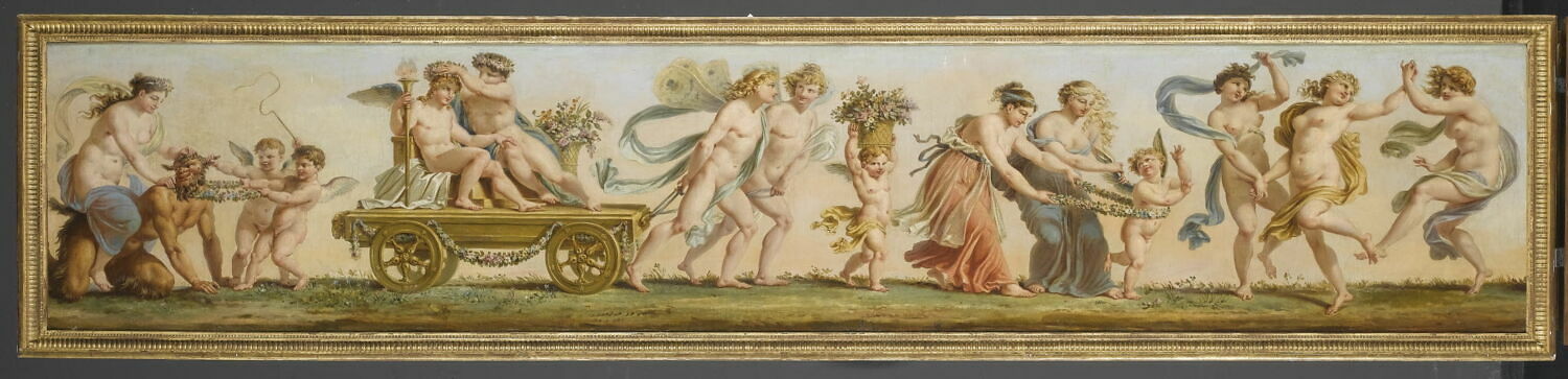 Le Printemps (salon des saisons) procession : femmes dansant, char..., Prud'hon, Pierre-Paul, XIXe siècle (1800 - 1900)