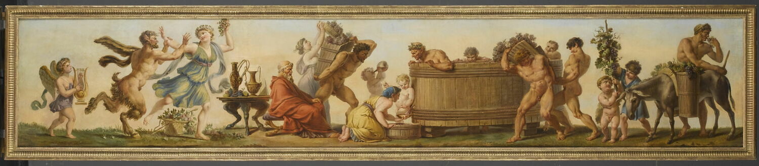 L'Automne (salon des saisons) les vendanges : le pressoir, Prud'hon, Pierre-Paul, XIXe siècle (1800 - 1900)