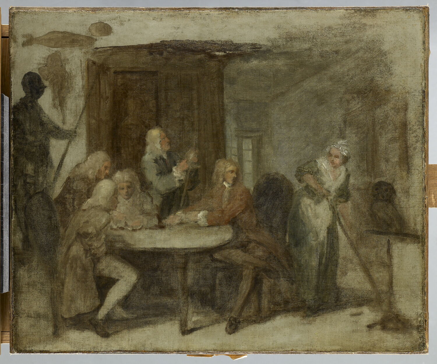 Le Roué à Oxford dit autrefois Débat sur la chiromancie, Hogarth, William, XVIIIe siècle (1700 - 1800)