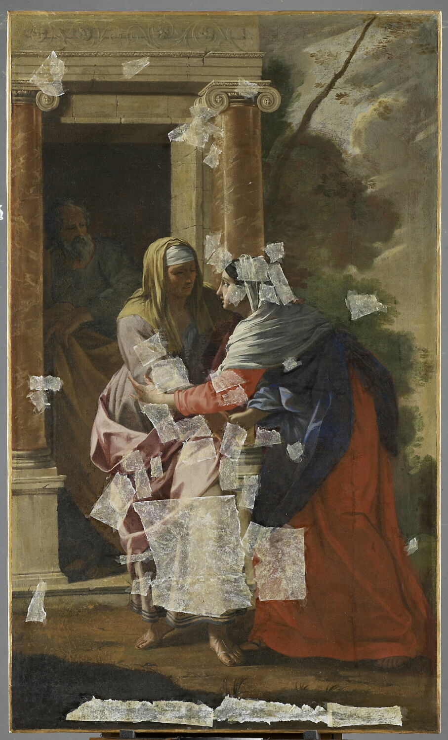 La Vierge visitant saint Zacharie et sainte Élisabeth, Vouet, Simon, XVIIe siècle (vers 1640)