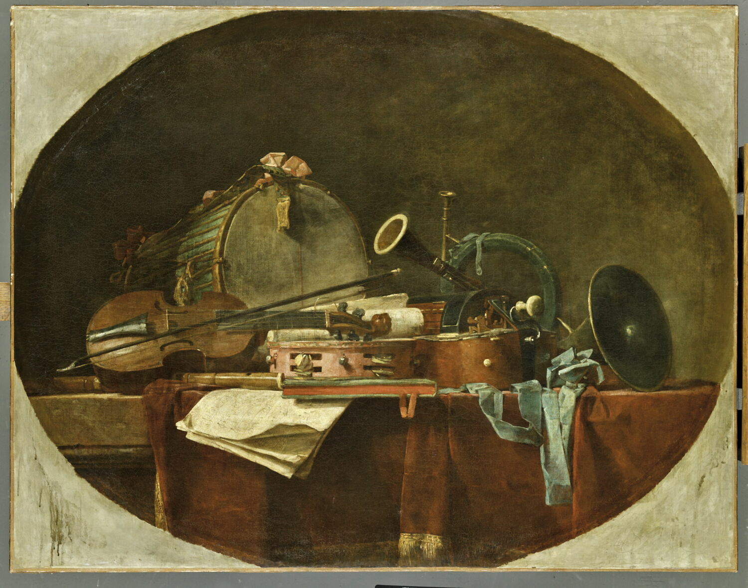 Les Instruments de la musique militaire., Chardin, Jean Baptiste Siméon, 3e quart du XVIIIe siècle (1767)
