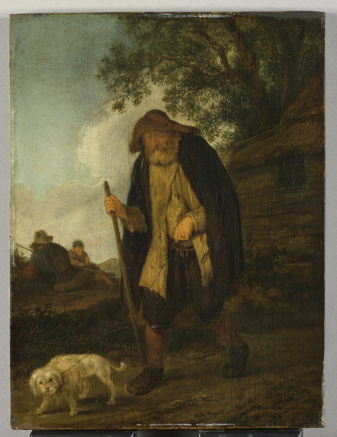 Aveugle et son chien, Ostade, Isaack van, 2e quart du XVIIe siècle (1625 - 1650)