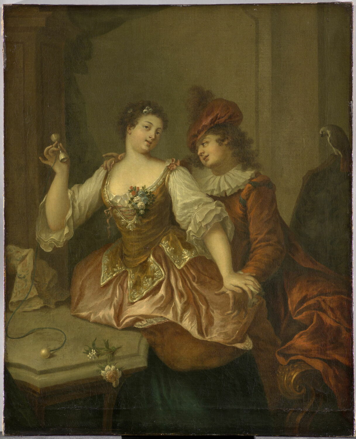 Scène galante, Anonyme, XVIIIe siècle (1700 - 1800)
