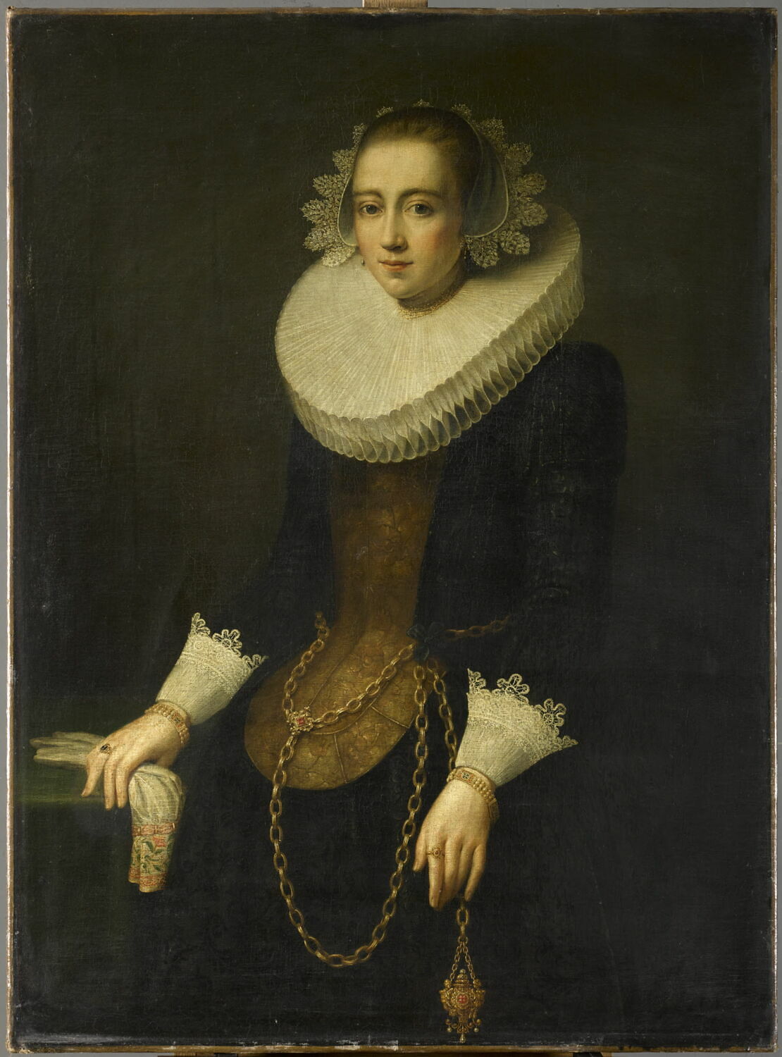 Portrait de femme, Miereveld, Michiel Jansz van, XVIIe siècle (1600 - 1700)