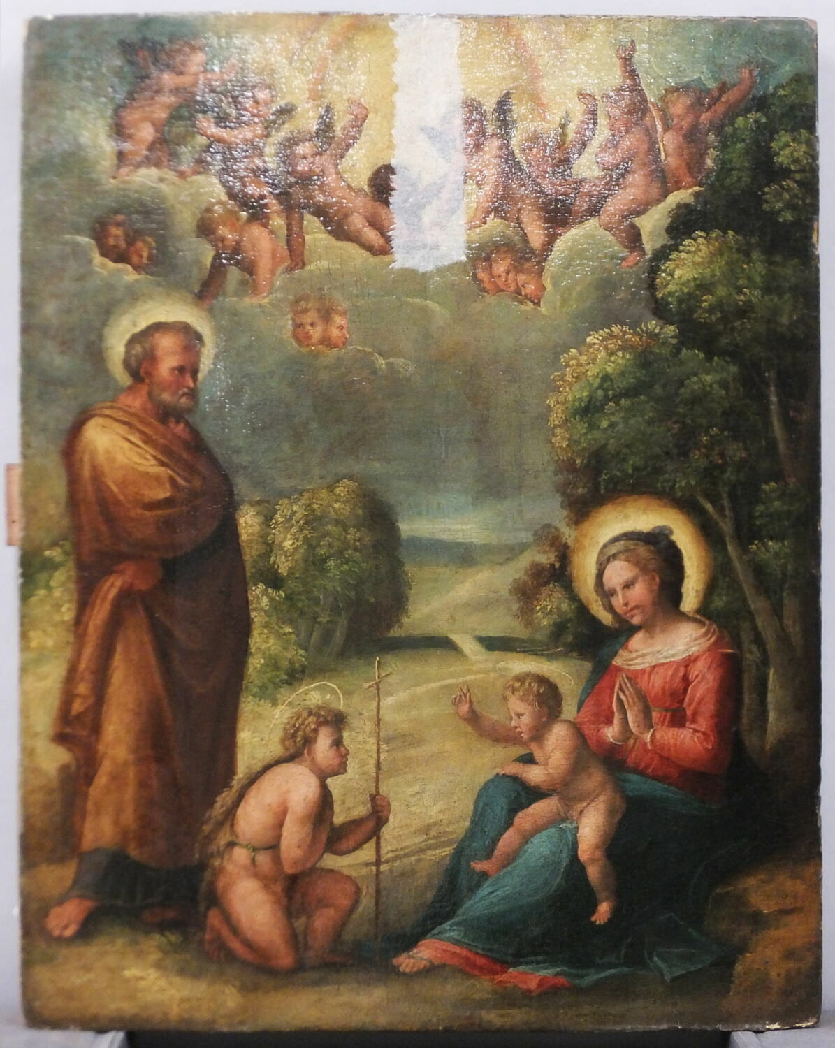 La Sainte Famille avec le petit saint Jean Baptiste Louvre Collections