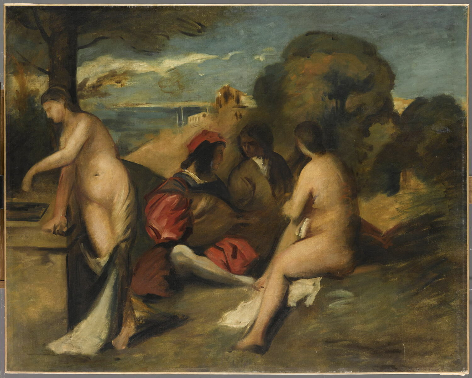 Copie d'après Le Concert champêtre, Titien, XIXe siècle (1800 - 1900)