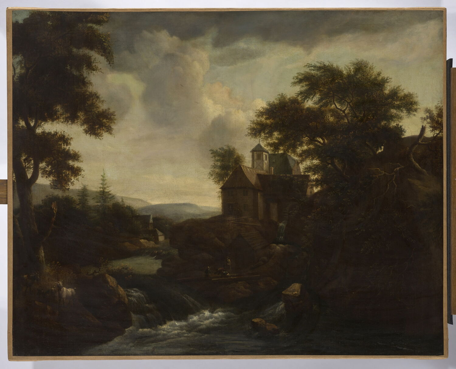 Paysage avec moulin à eau, Ruisdael, Jacob Isaacksz van, XVIIe siècle (1600 - 1700)