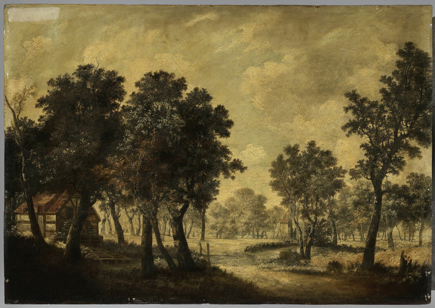 Paysage aux moulins à eau, Hobbema, Meindert, XVIIe siècle (1600 - 1700)