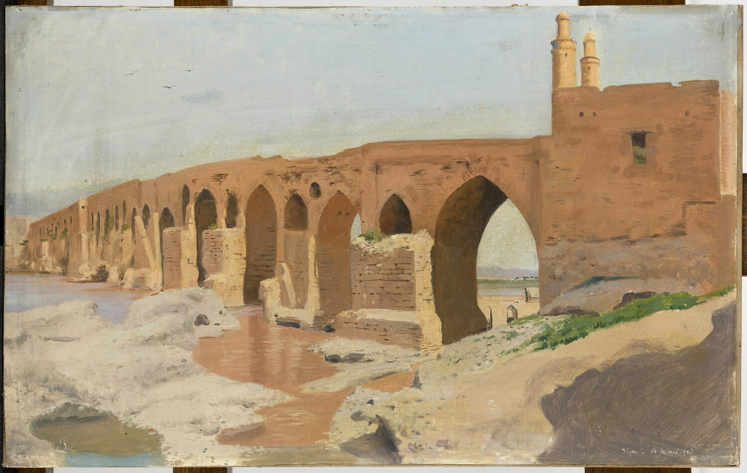 Pont sassanide de Dizfoul, Bondoux, Jules-Georges, Début du XXe siècle (1903)
