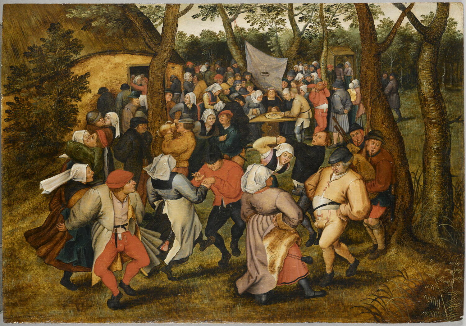 Danse de noces en plein air ou Danse de la mariée, Brueghel, Pieter II, 1e quart du XVIIe siècle (1610)
