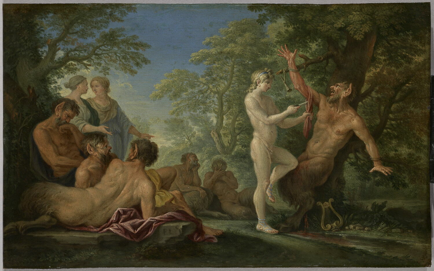 Apollon écorchant Marsyas, Lauri, Filippo, 2e moitié du XVIIe siècle (1650 - 1700)