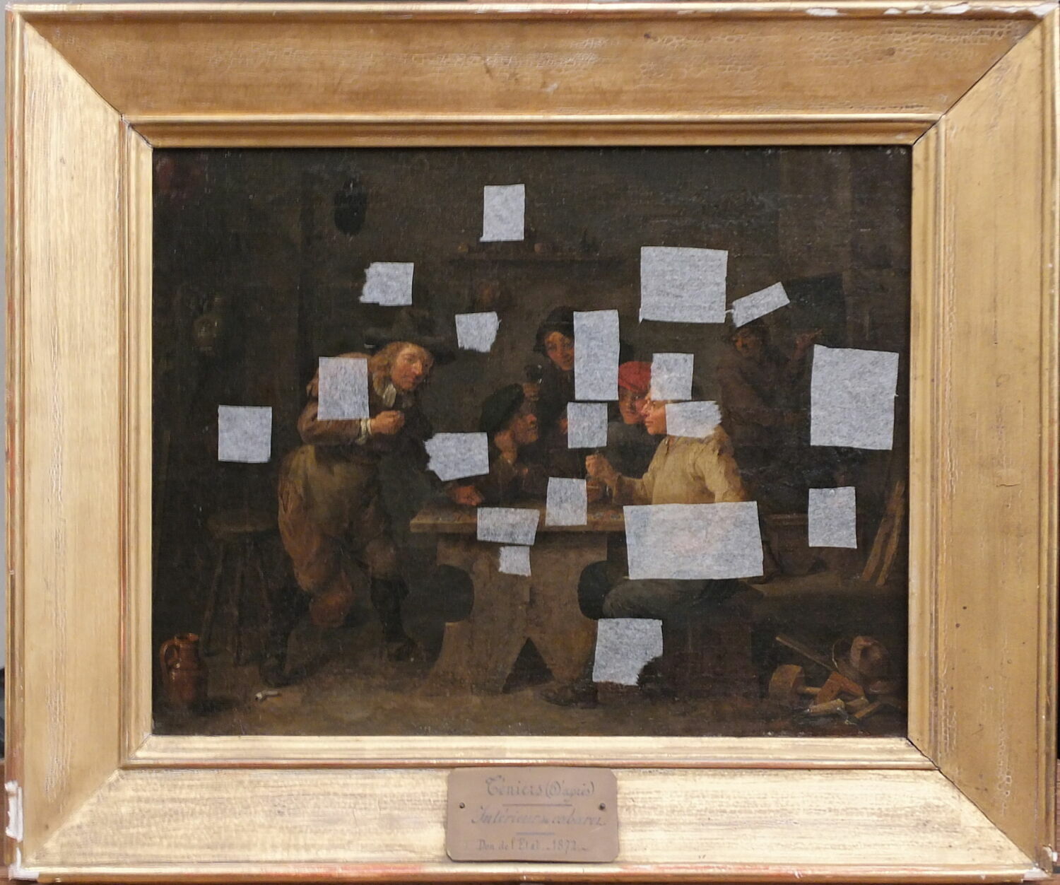 Intérieur de cabaret, Teniers, David II, XVIIe siècle (copie d'un original non connu des années 1670 - 1680) (1670 - 1680)
