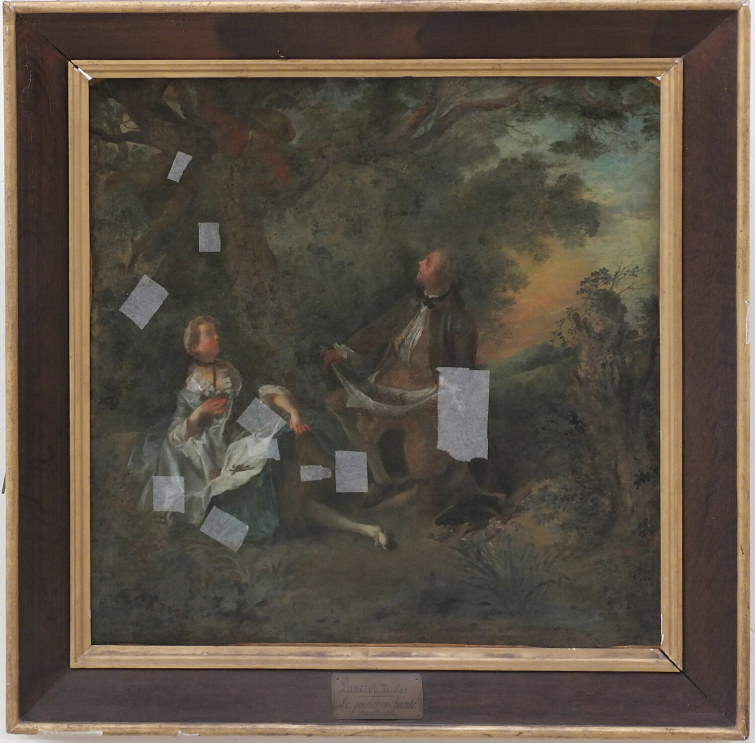Le Poirier enchanté (conte de La Fontaine), Lancret, Nicolas, 1e moitié du XVIIIe siècle (1700 - 1743)