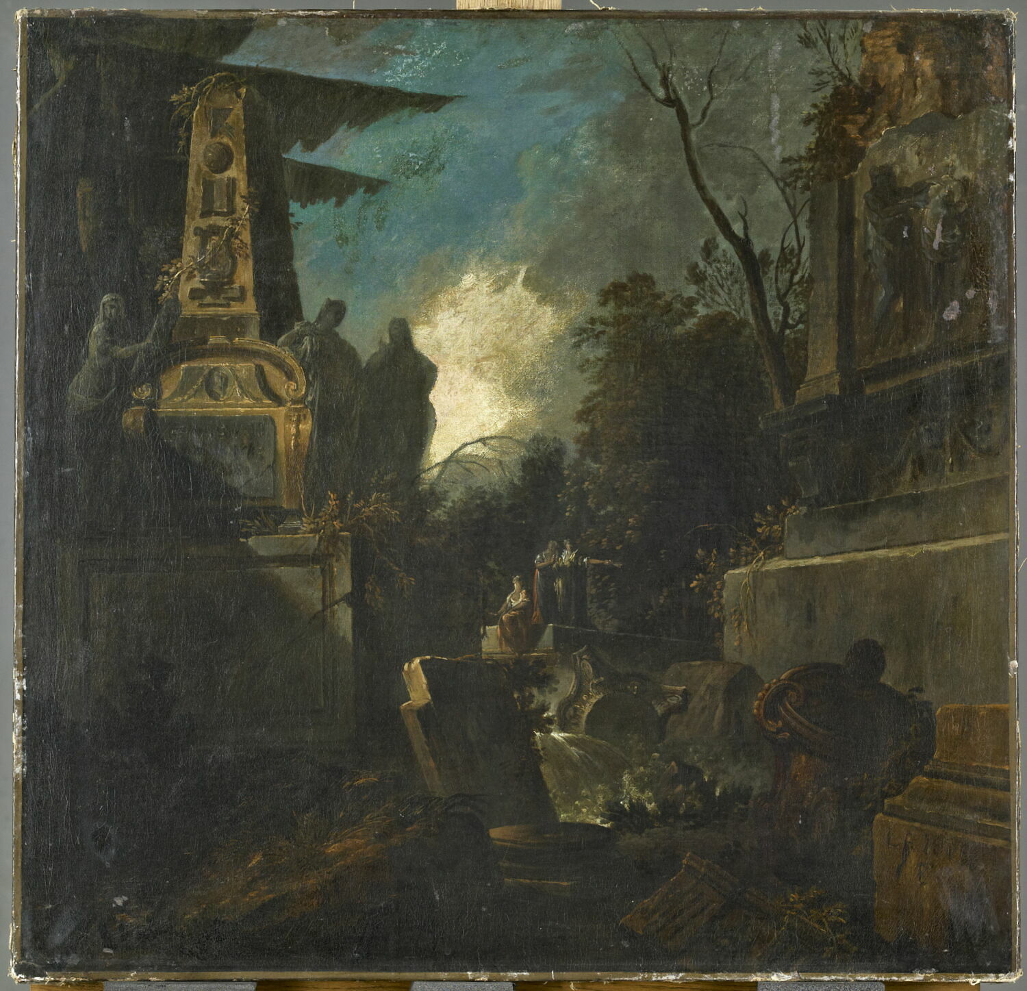 Paysage fantastique avec des ruines, Lajoue, Jacques de, XVIIIe siècle (1700 - 1800)