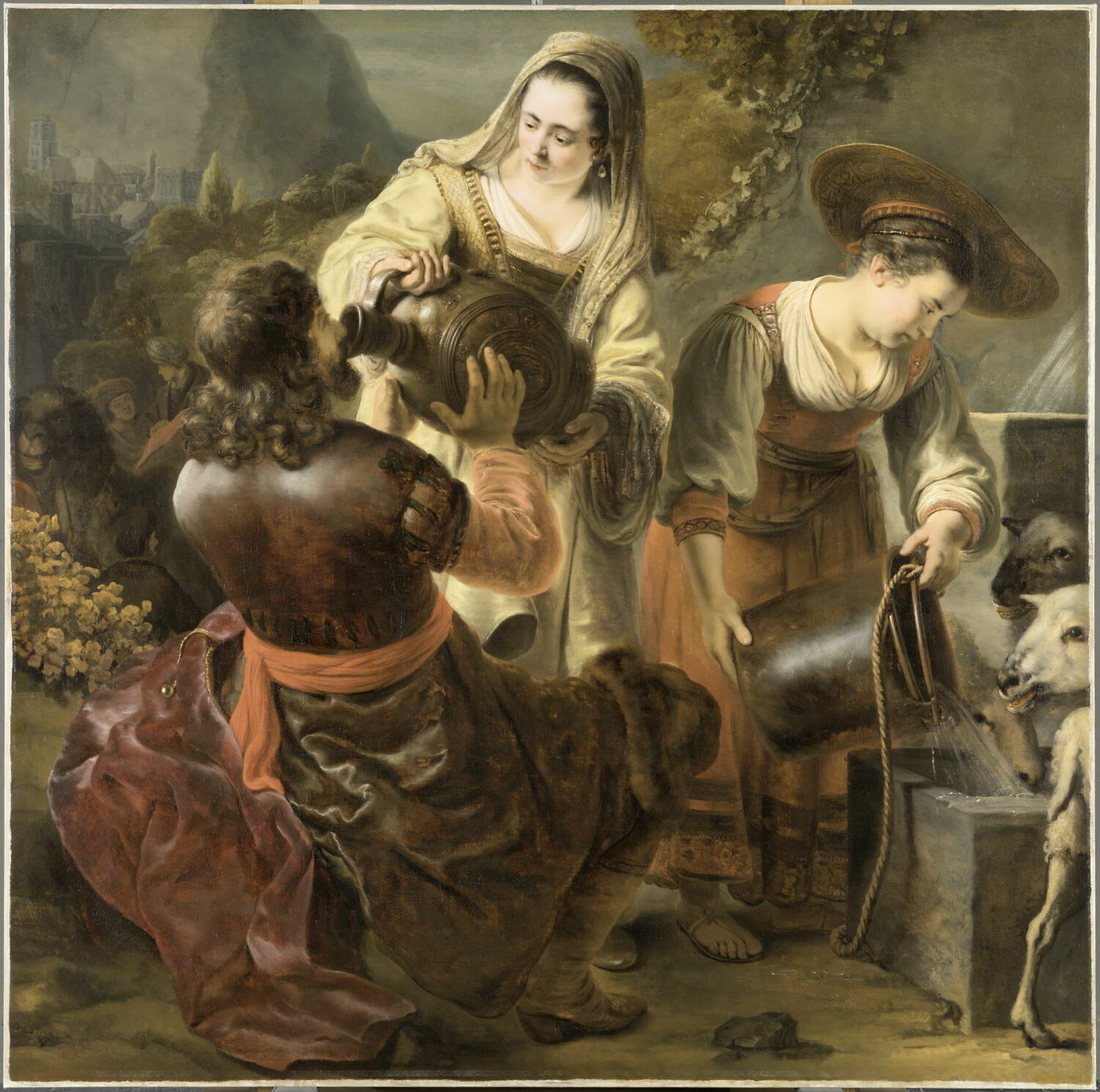 Rébecca et Eliézer au puits, Bol, Ferdinand, XVIIe siècle (1600 - 1700)