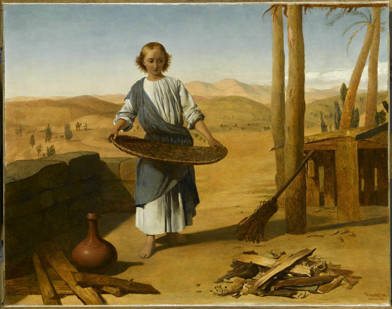 Le Sauveur serviteur de ses parents à Nazareth, 1851, Herbert , John Rogers, XIXe siècle (1851)