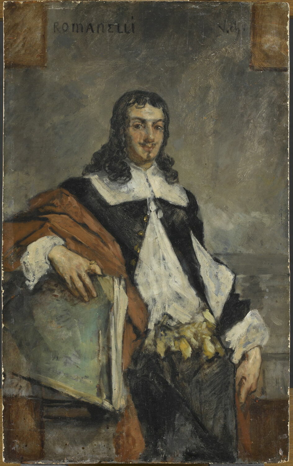 Portrait de Romanelli, Chavet, Victor Joseph, XIXe siècle (1800 - 1900)