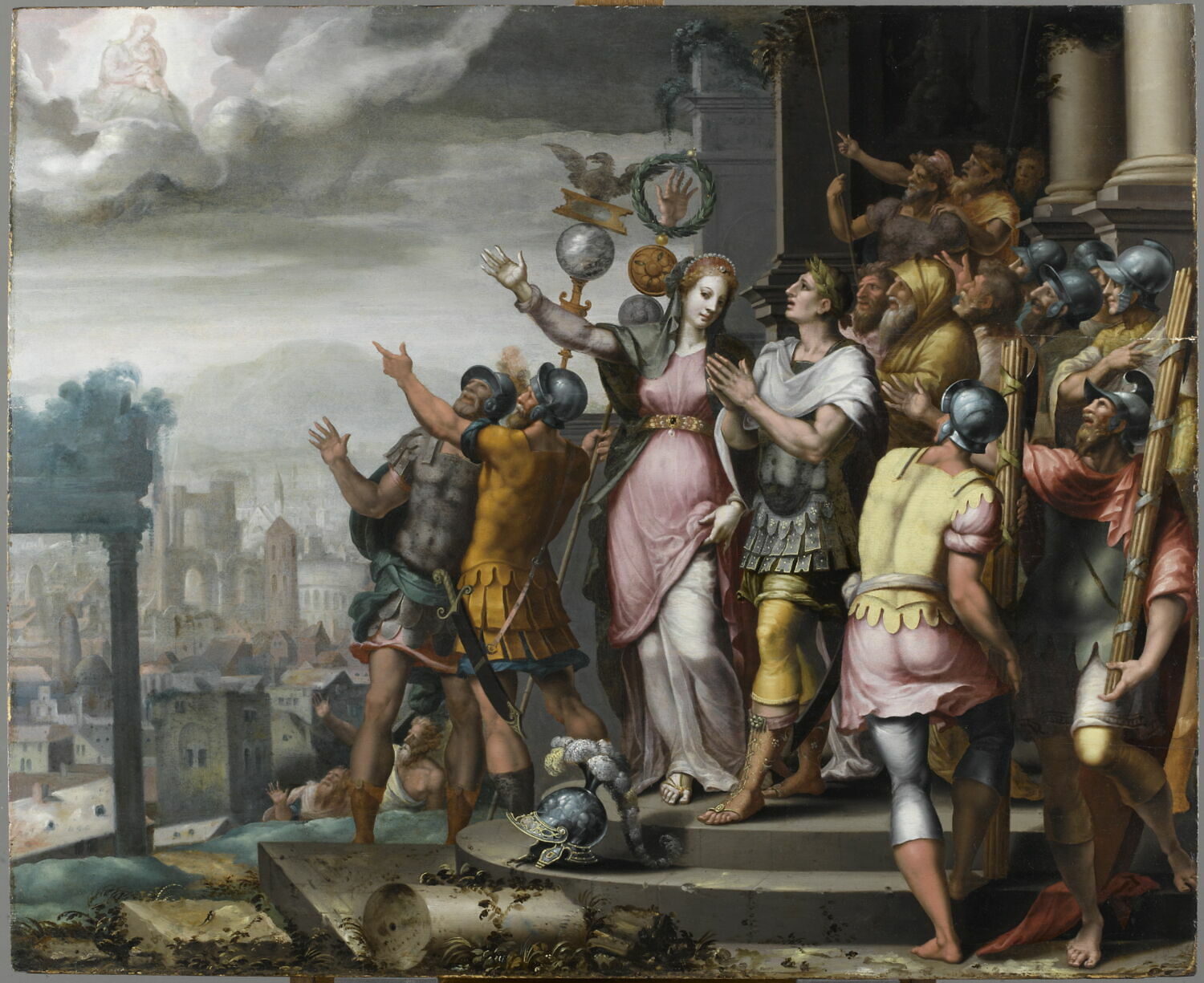 Auguste et la Sibylle de Tibur, Penni, Luca, XVIe siècle (1500 - 1600)