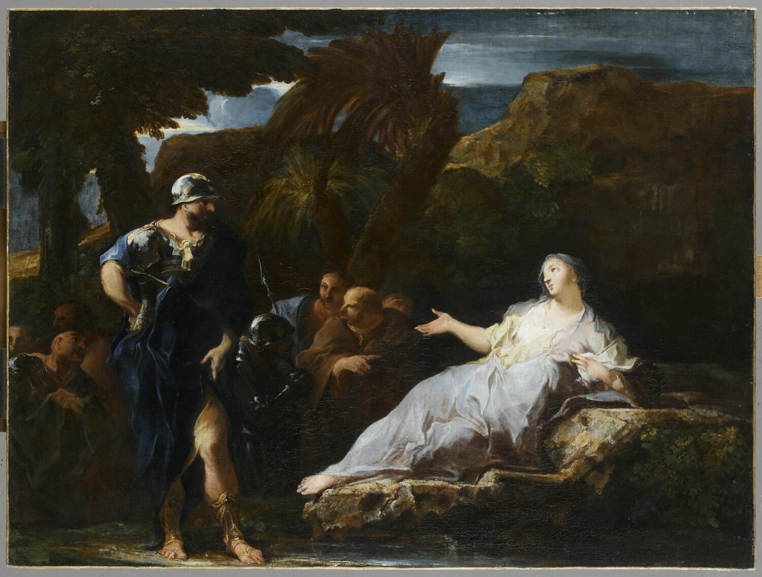 Déborah exhortant Barak à combattre les armées de Sisara, Cretey, Louis, 2e moitié du XVIIe siècle (1650 - 1700)