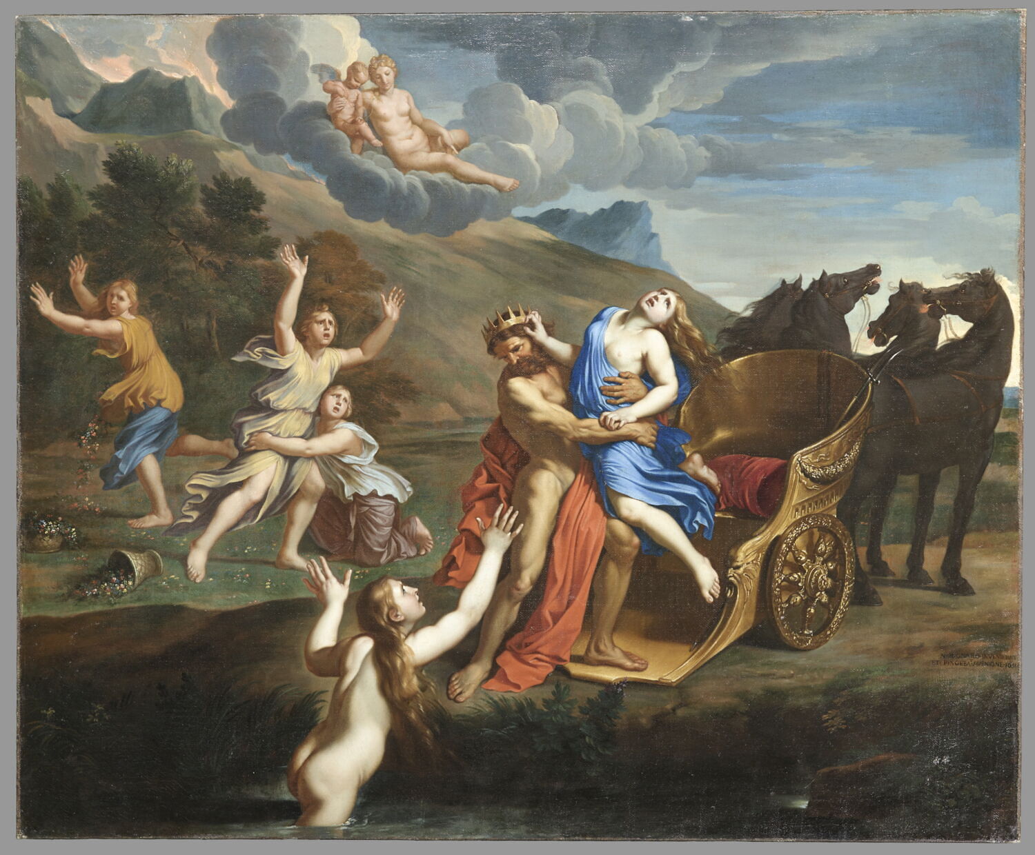L'Enlèvement de Proserpine, Никола Миньяр, вторая половина XVII века (1651)