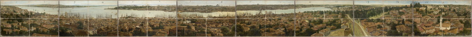 Panorama de Constantinople.  Notice chapeau, Prévost, Pierre, XIXe siècle (1800 - 1900)