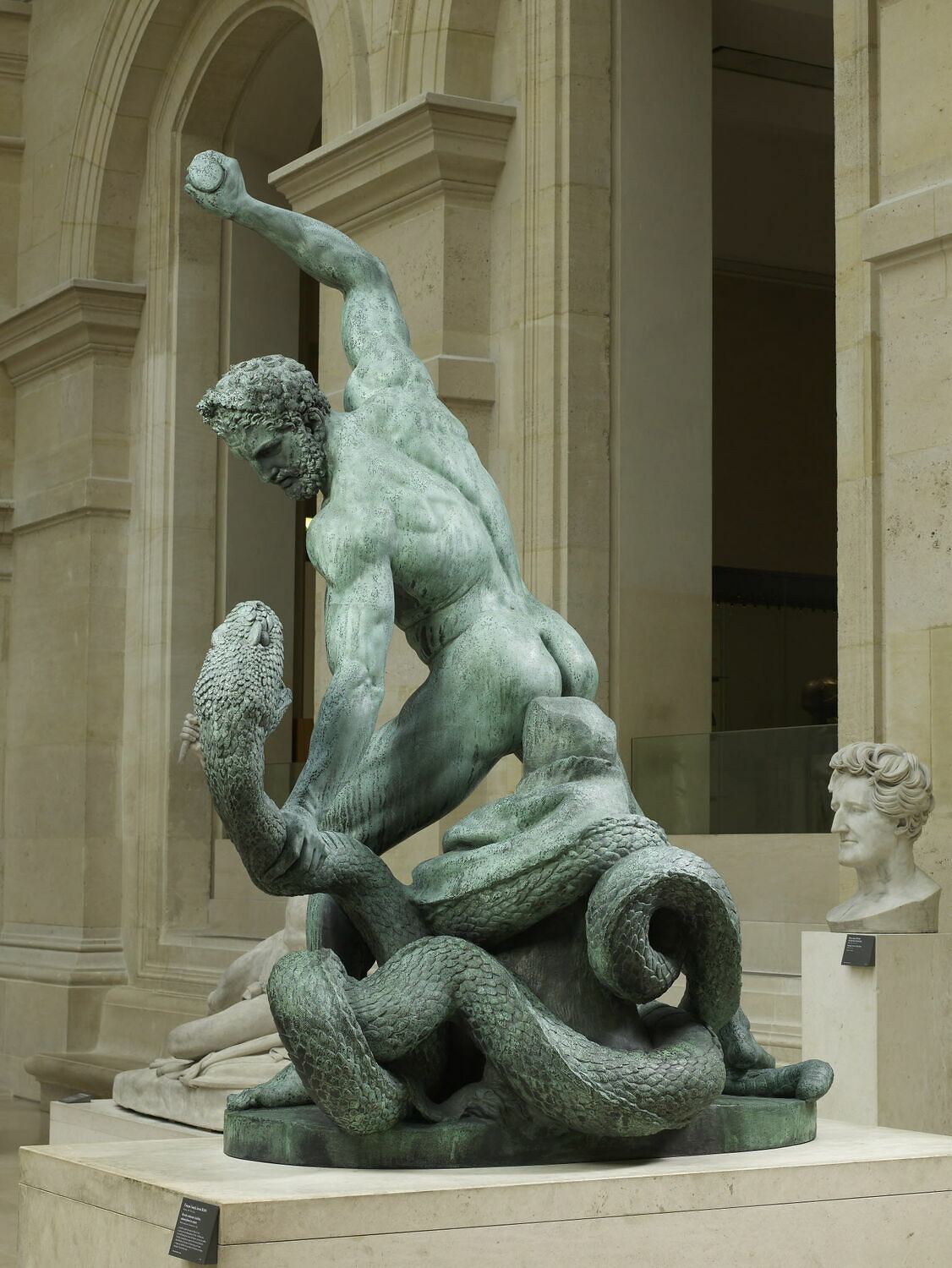 Hercule combattant Acheloüs métamorphosé en serpent Louvre Collections