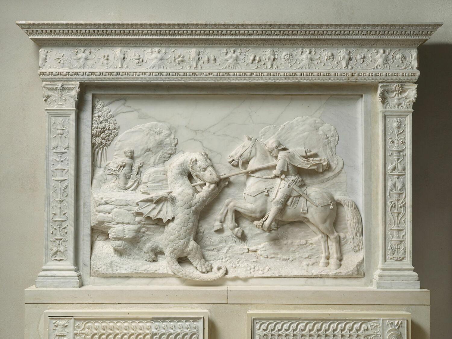 Saint Georges combattant le dragon, Colombe, Michel, 1508