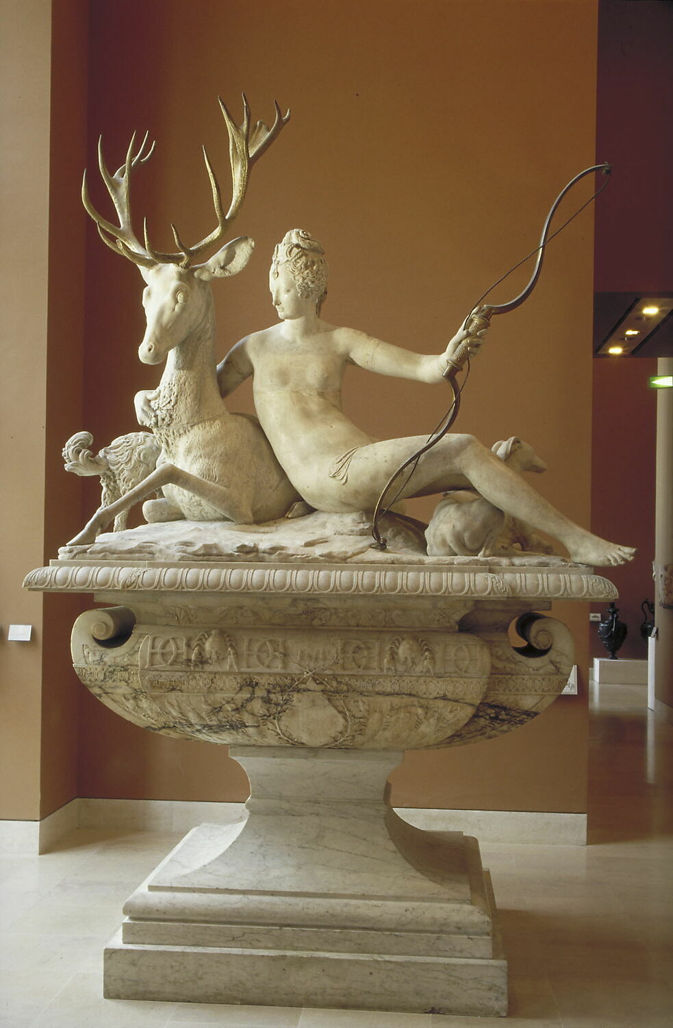 Diane appuyée sur un cerf Louvre Collections