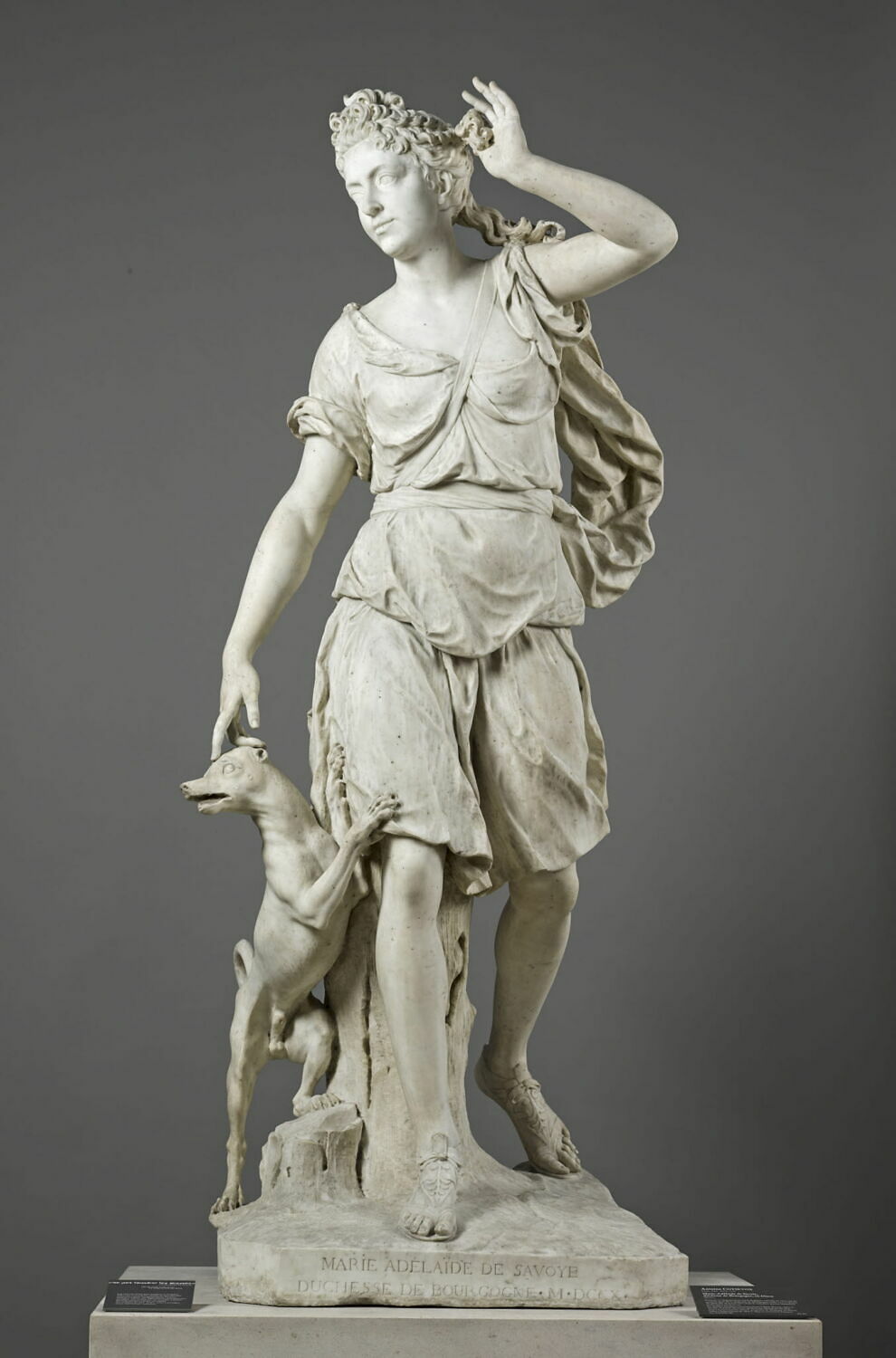 Marie-Adélaïde de Savoie en Diane (1685-1712), duchesse de Bourgogne puis dauphine de France, Антуан Куазево, 1708 - 1710