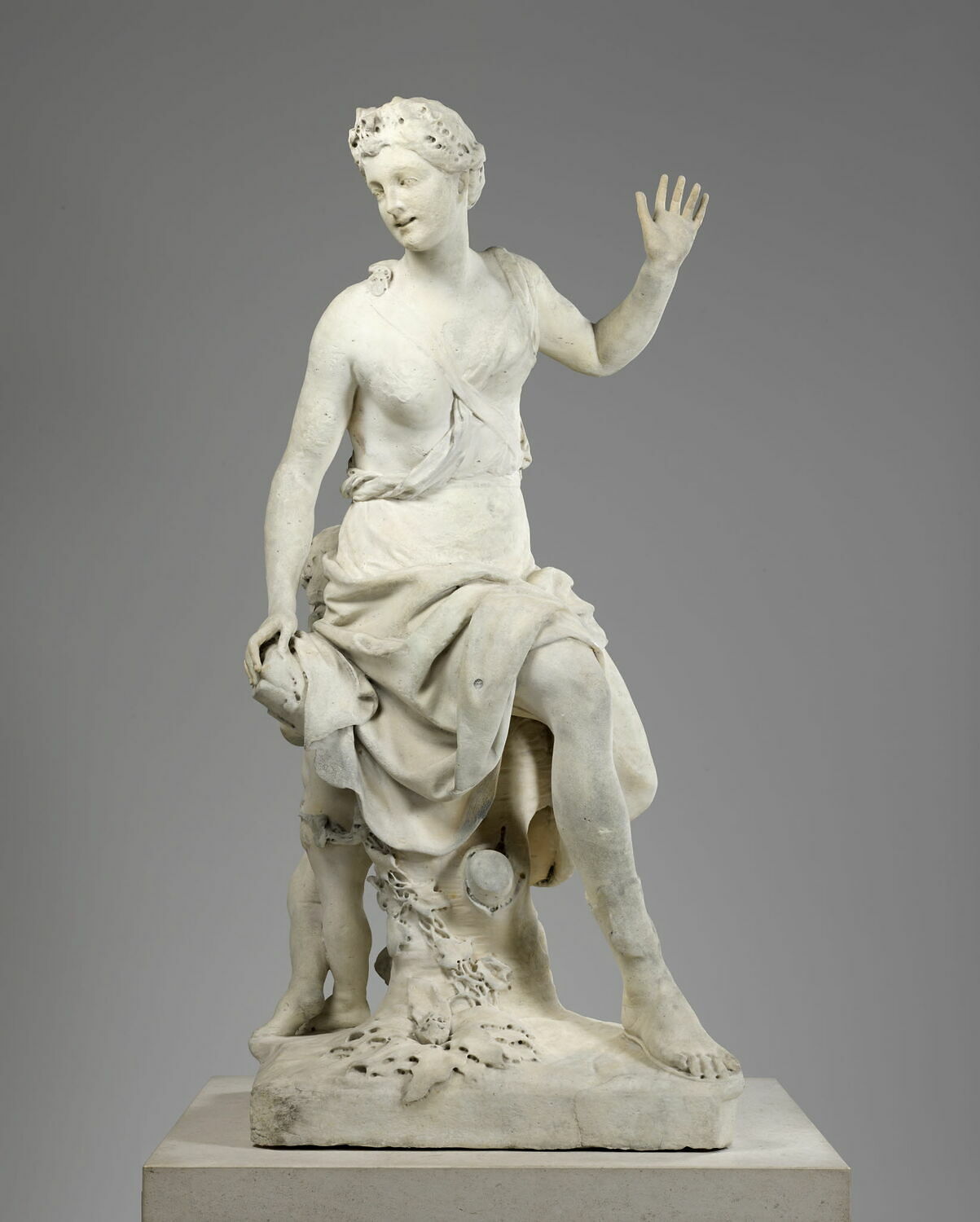 Hamadryade et enfant, Антуан Куазево, 1707–1709