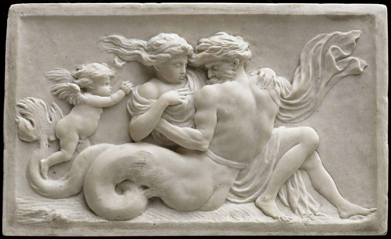 Un Triton, une Néréide et un Amour, Van Opstal, Gérard, avant - 1668