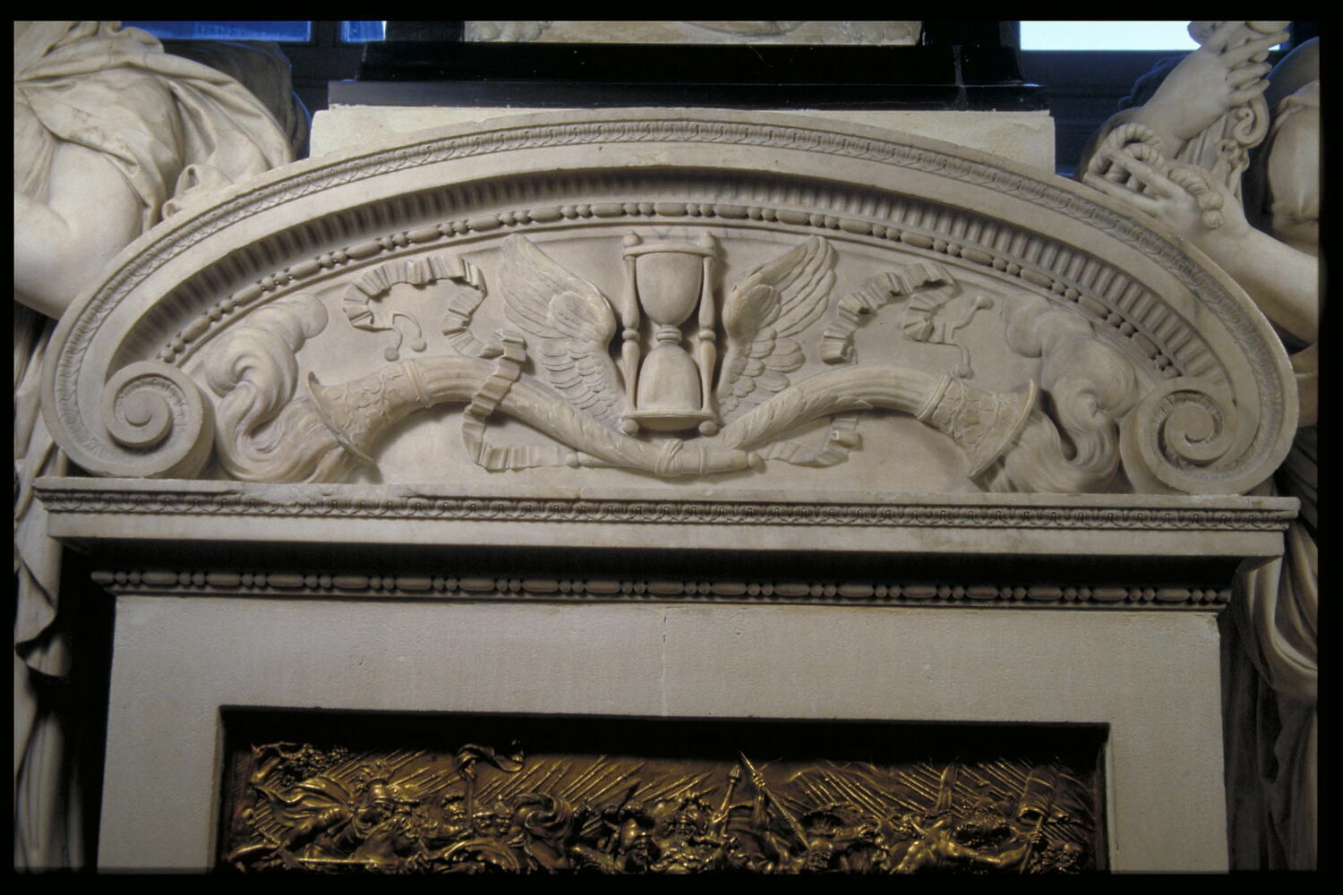 Sablier ailé et deux torches renversées, Anguier, François, 1661 - 1663