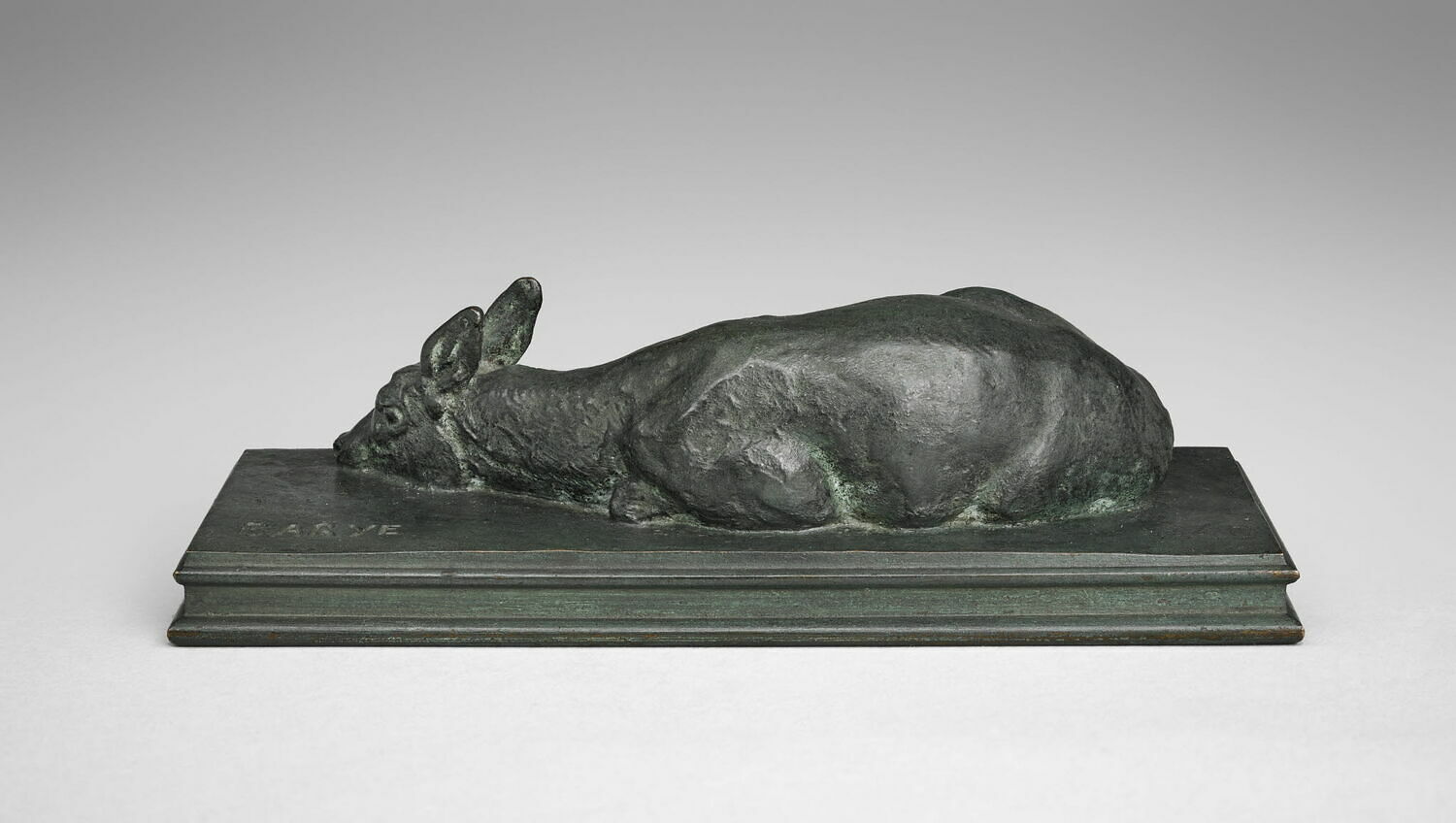Faon de cerf couché, Barye, Antoine Louis, 1840 - 1875