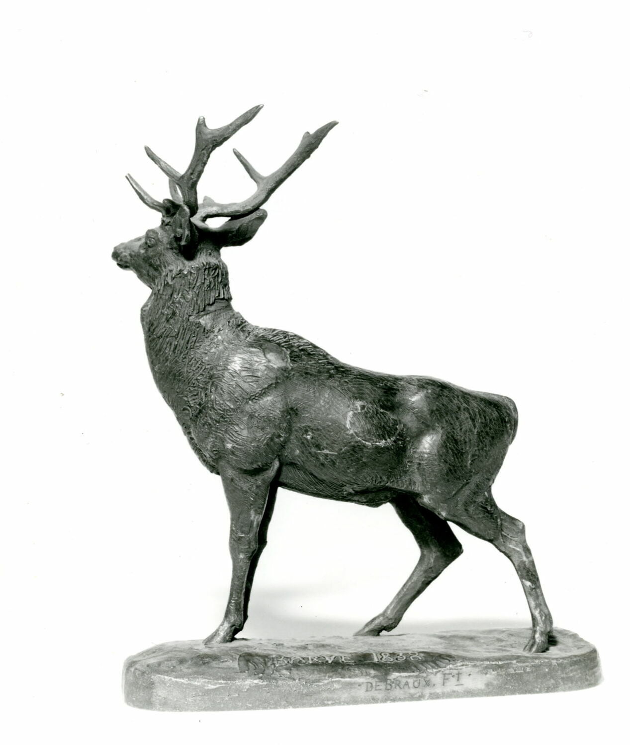 Cerf qui écoute, Barye, Antoine Louis, 1838