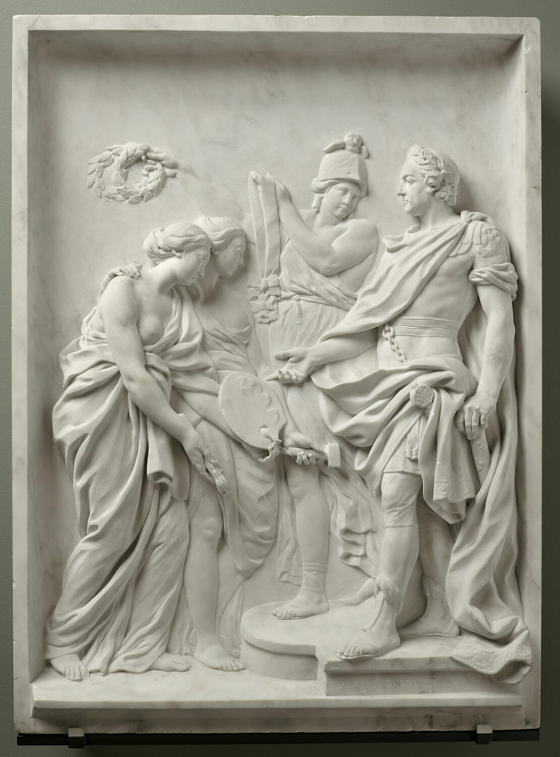Louis XV récompense la Peinture et la Sculpture, Berruer, Pierre François, 1770