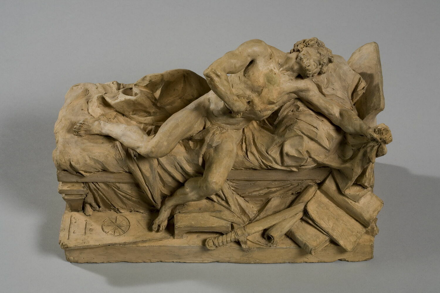 La Mort de Caton d'Utique, Roland, Philippe Laurent, 1782