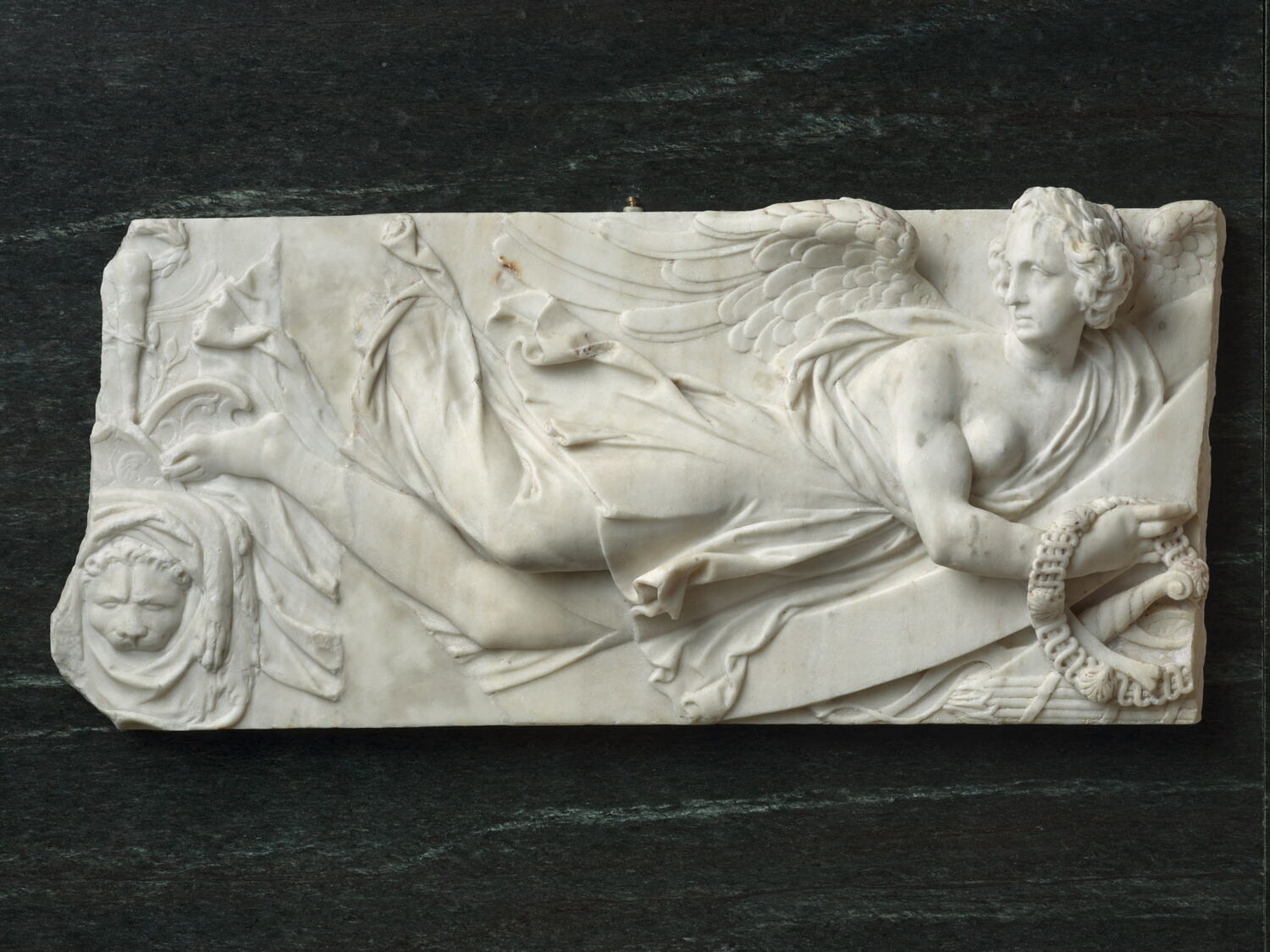 Victoire les pieds tournés vers la gauche tenant le collier de l'Ordre de Saint-Michel, Jacquet, Matthieu, 1597