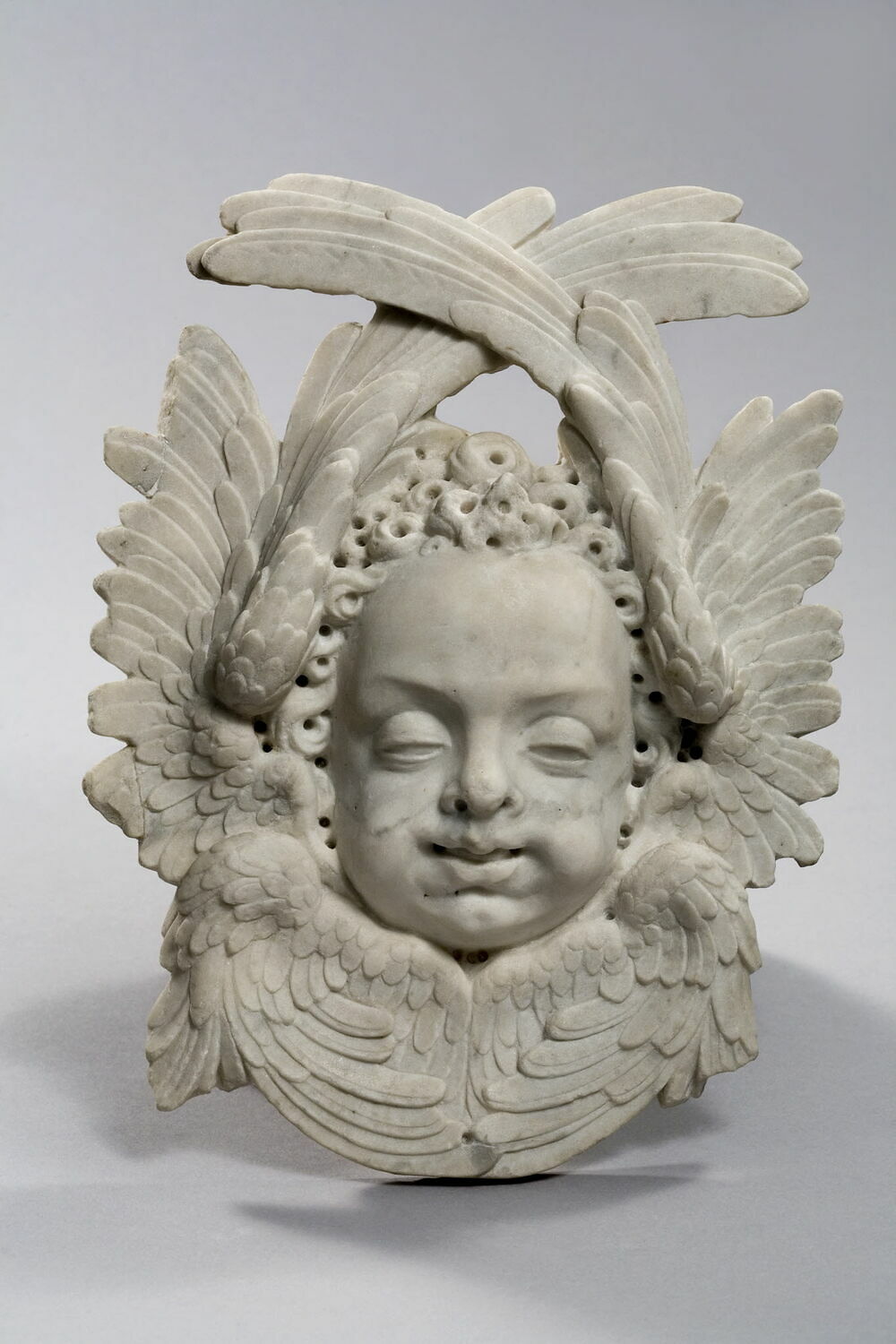 Tête de Chérubin. Element du monument funéraire de Valentine Balbiani (1518-1572), épouse de René de Birague, Pilon, Germain, 1574