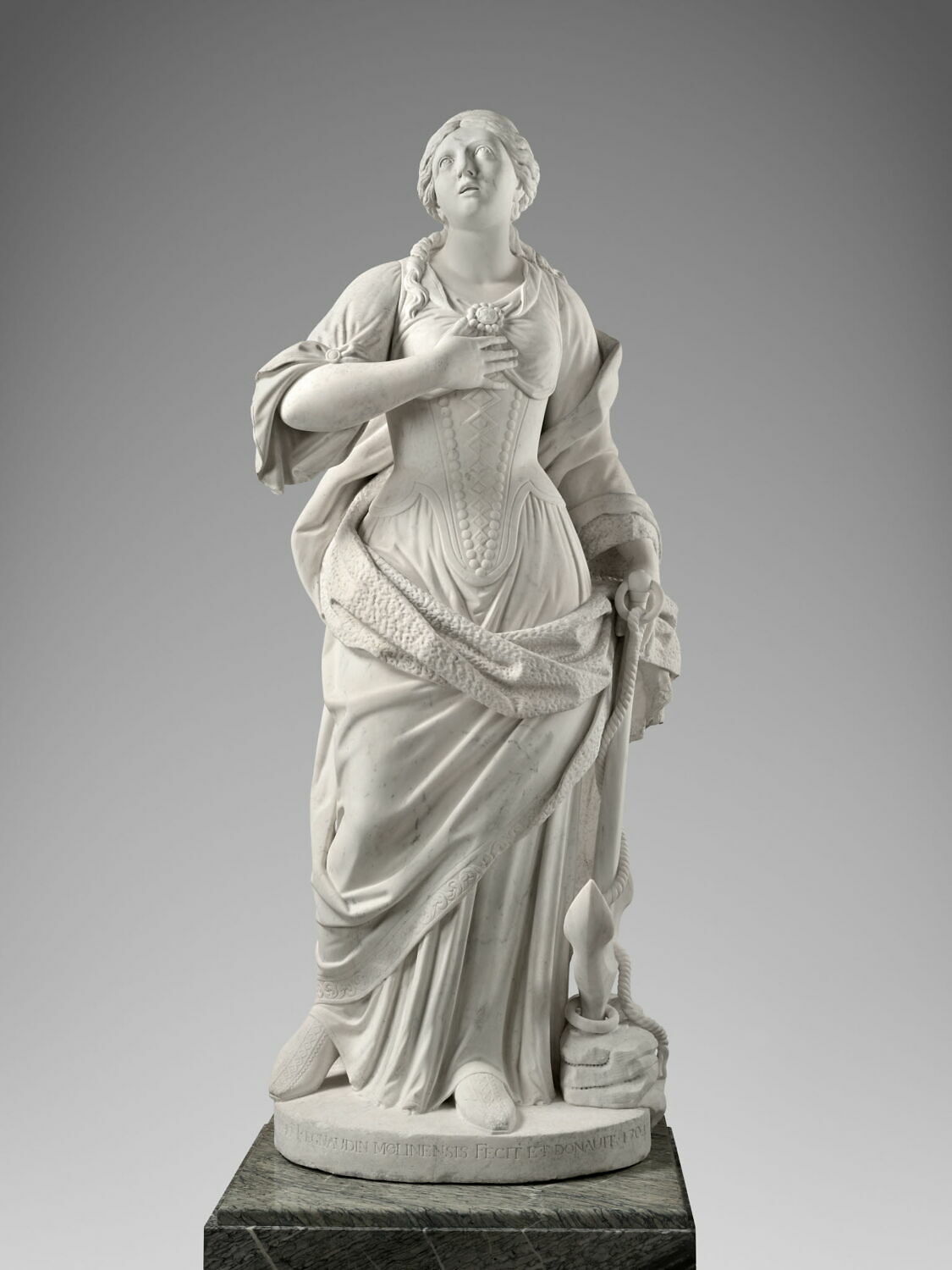 Sainte Catherine, transformée en allégorie de l'Espérance, Regnaudin, Thomas, 1704