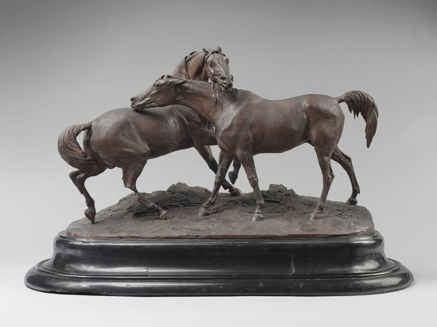 Tachiani et Nedjebe chevaux arabes, Mène, Pierre Jules, 1851