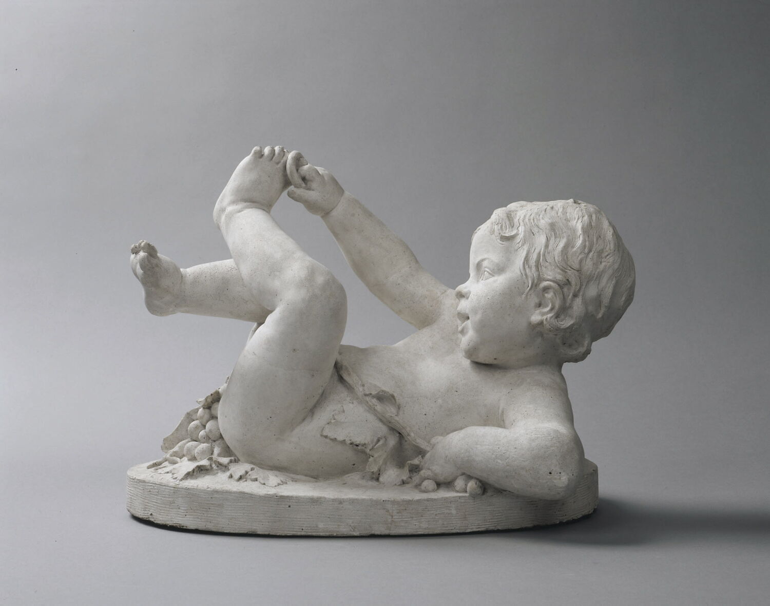 Enfant jouant avec son pied (portrait présumé du fils de l'architecte Antoine-Joseph de Bourge), Monot, Martin Claude, 1779