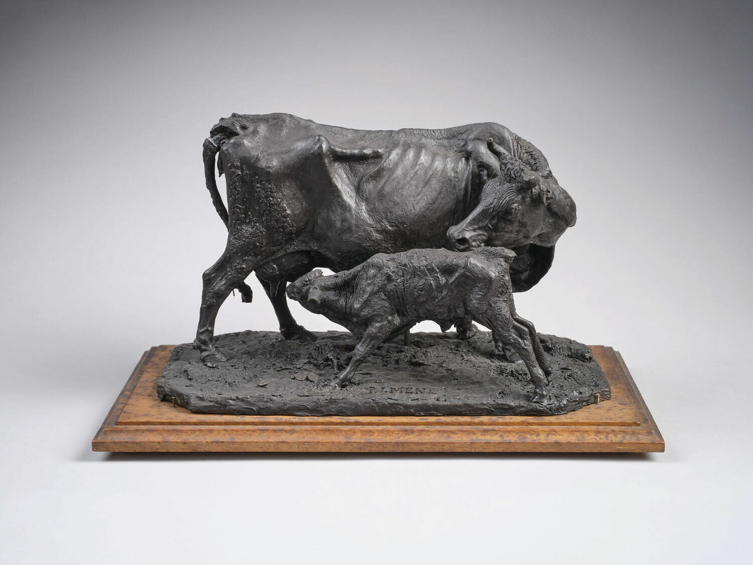 Vache flamande et son veau, Mène, Pierre Jules, 1845