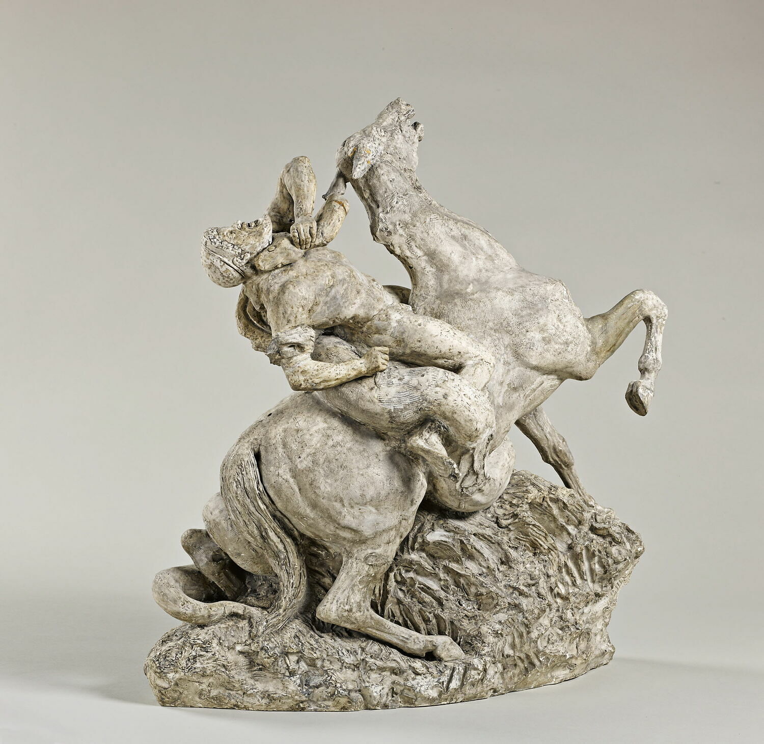 Cavalier attaqué par un serpent, Barye, Antoine Louis, 1800 - 1900