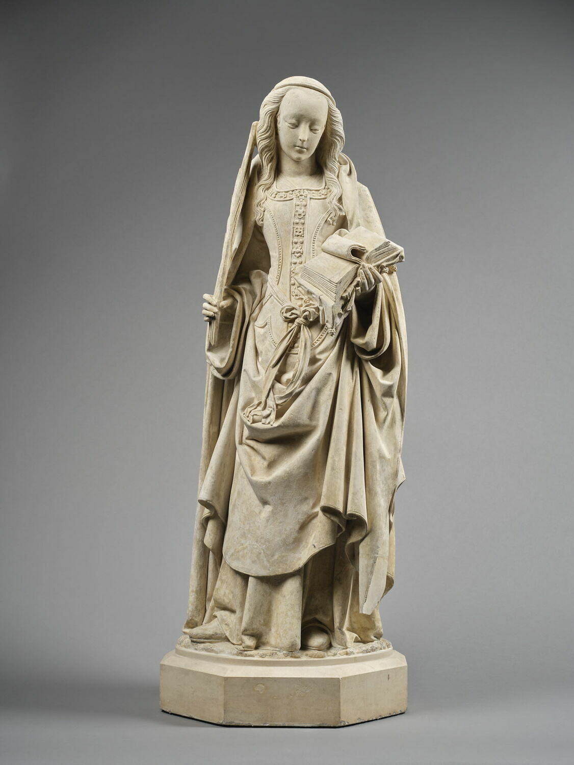 Sainte martyre tenant une palme et un livre ouvert, France Champagne, 1500 - 1515