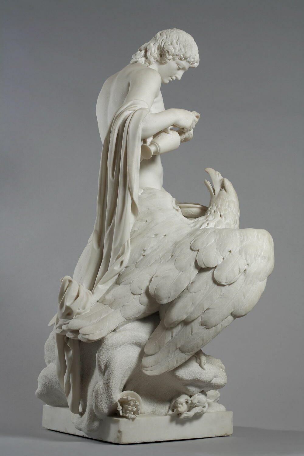 Ganymède versant le nectar à Jupiter changé en aigle Louvre Collections