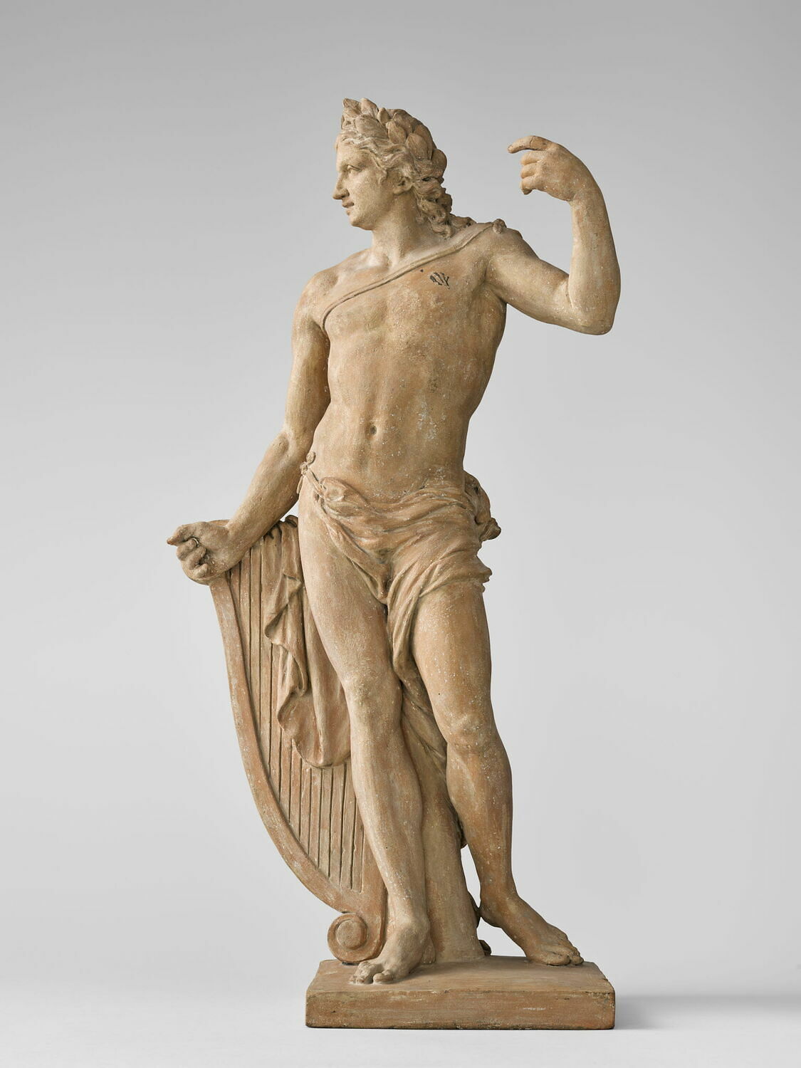 Apollon debout appuyé sur sa lyre, Жан Йозеф Винахе, 1700 - 1800