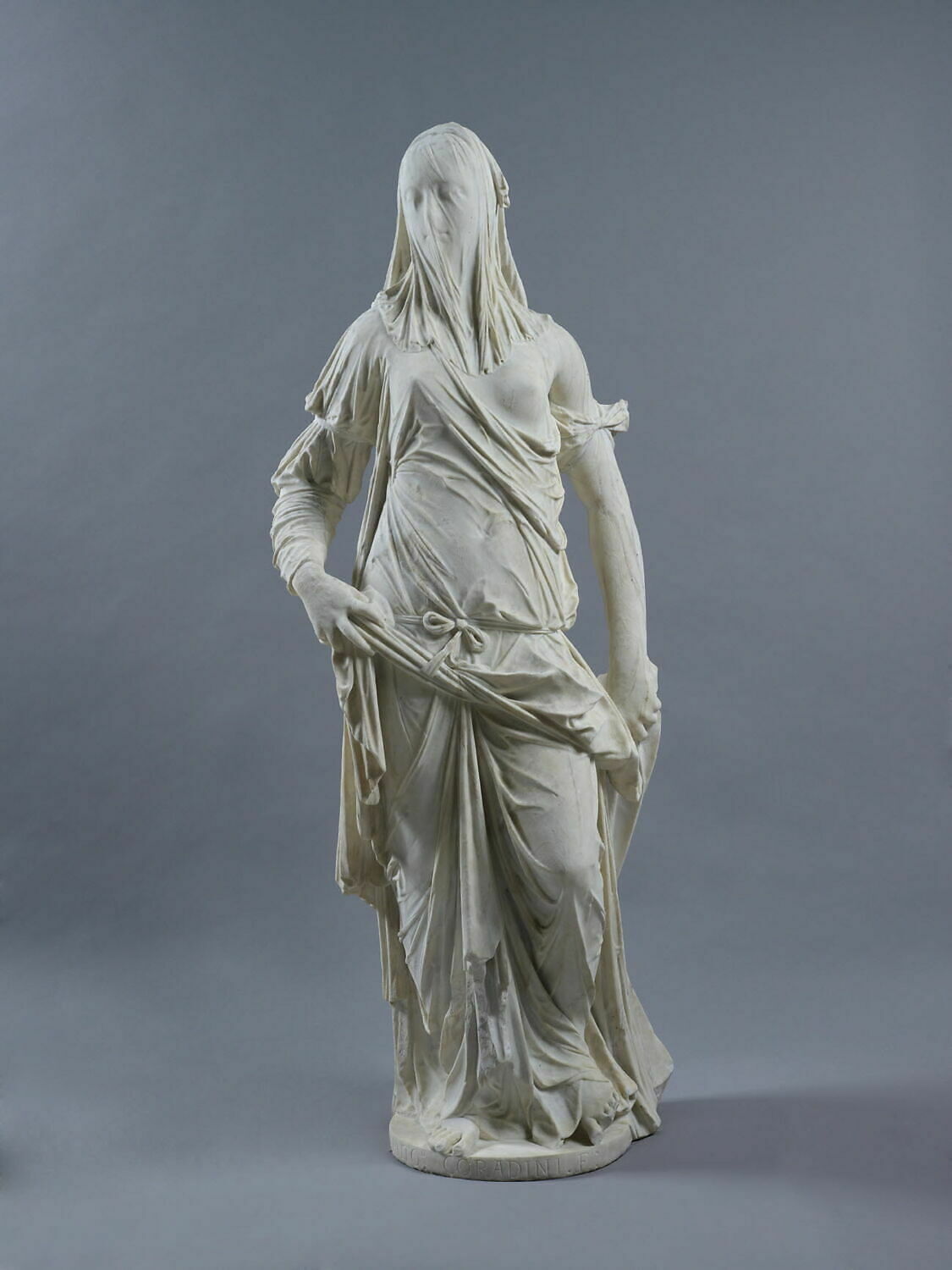Femme voilée (la Foi ?), Corradini, Antonio, 1700 - 1800